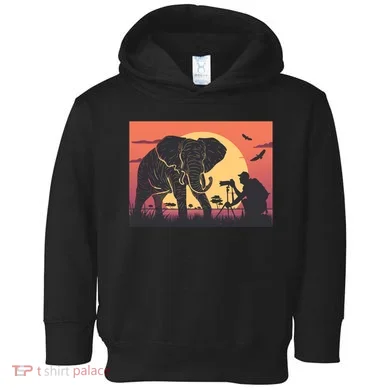 Elephant Photography Toddler Hoodie