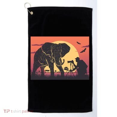 Elephant Photography Golf Towel