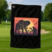 Elephant Photography Golf Towel thumb 1