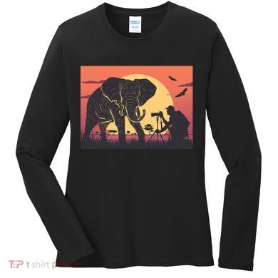 Elephant Photography Women's Long Sleeve Shirt