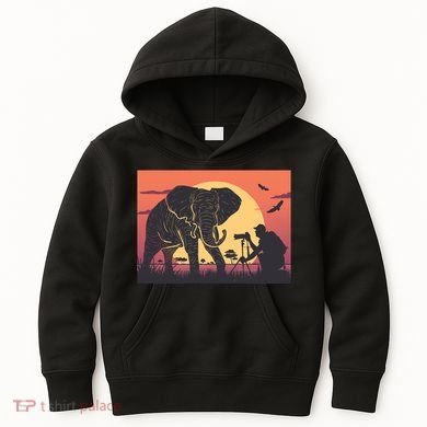 Elephant Photography Kids Hoodie