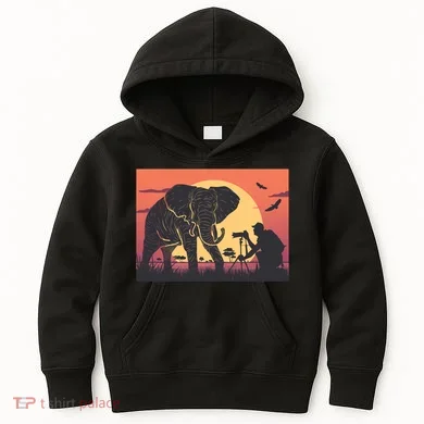 Elephant Photography Kids Hoodie