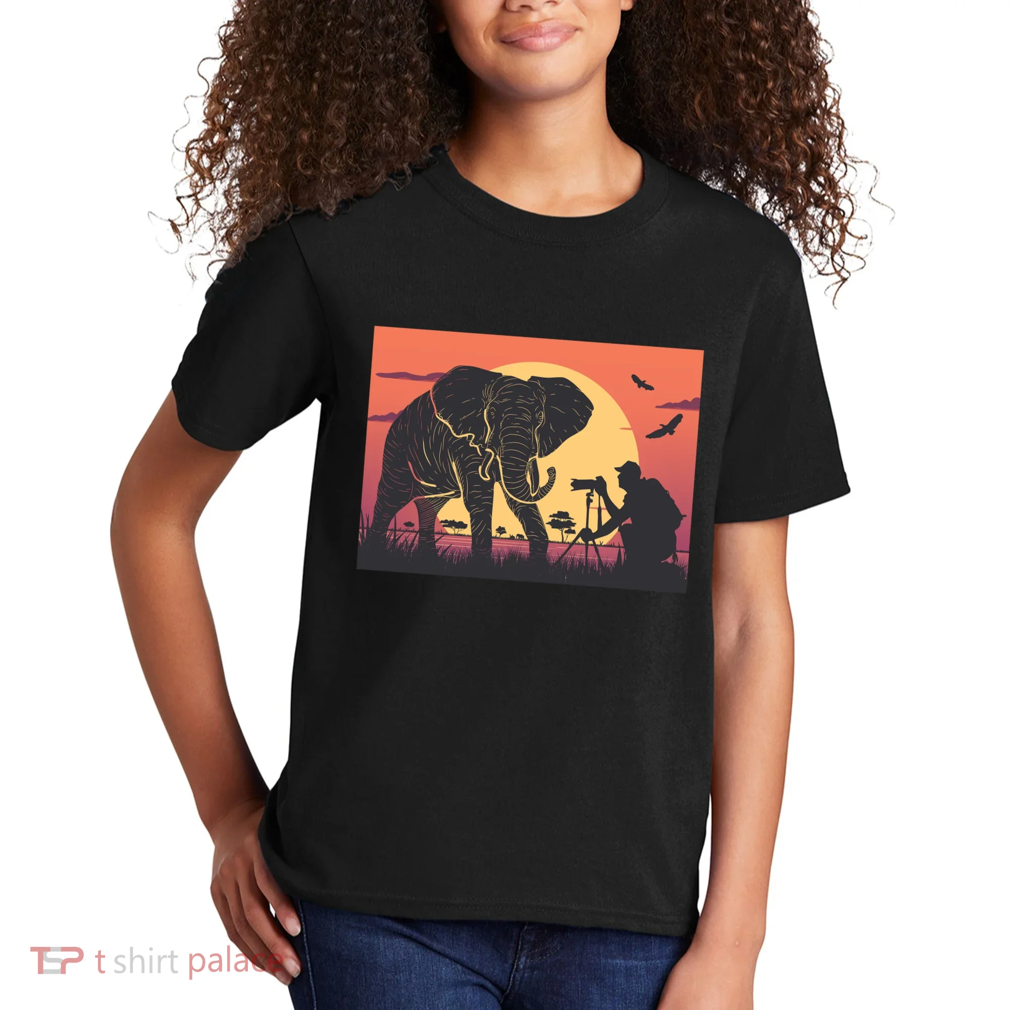 Elephant Photography Kids T-Shirt