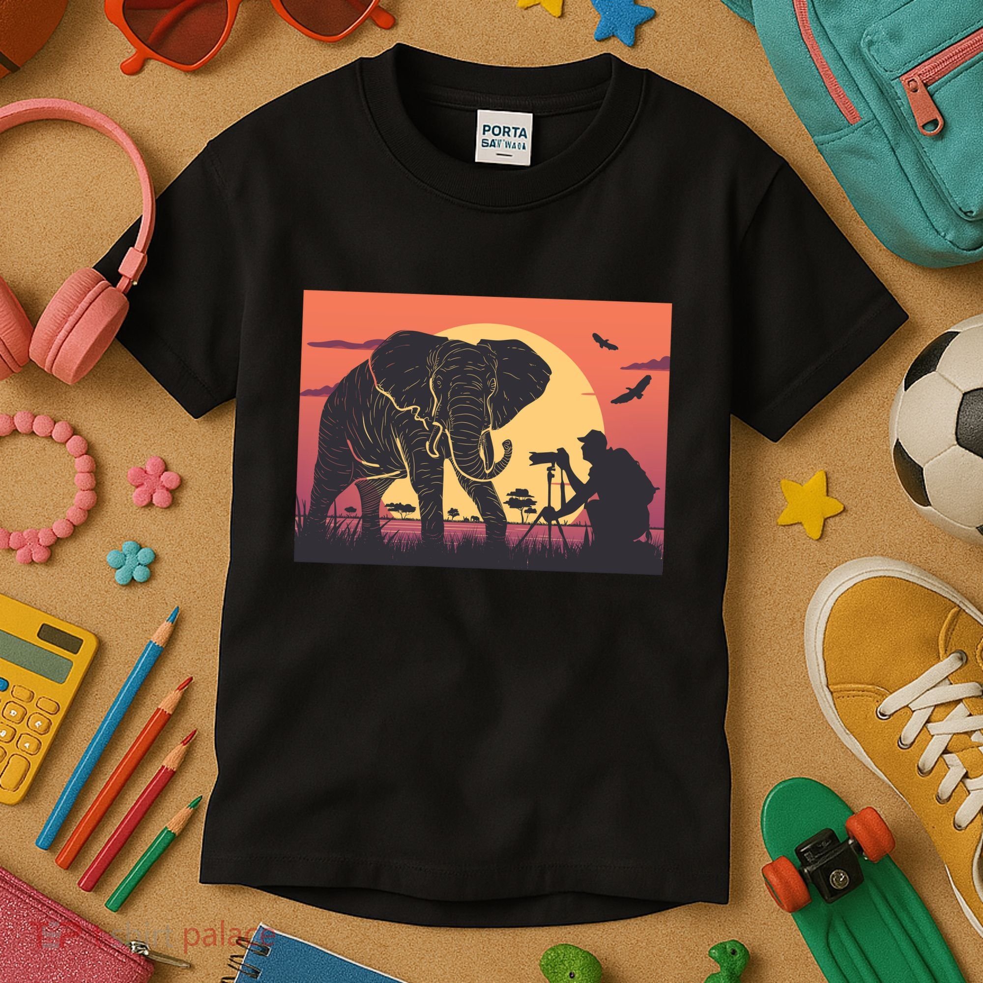 Elephant Photography Kids T-Shirt