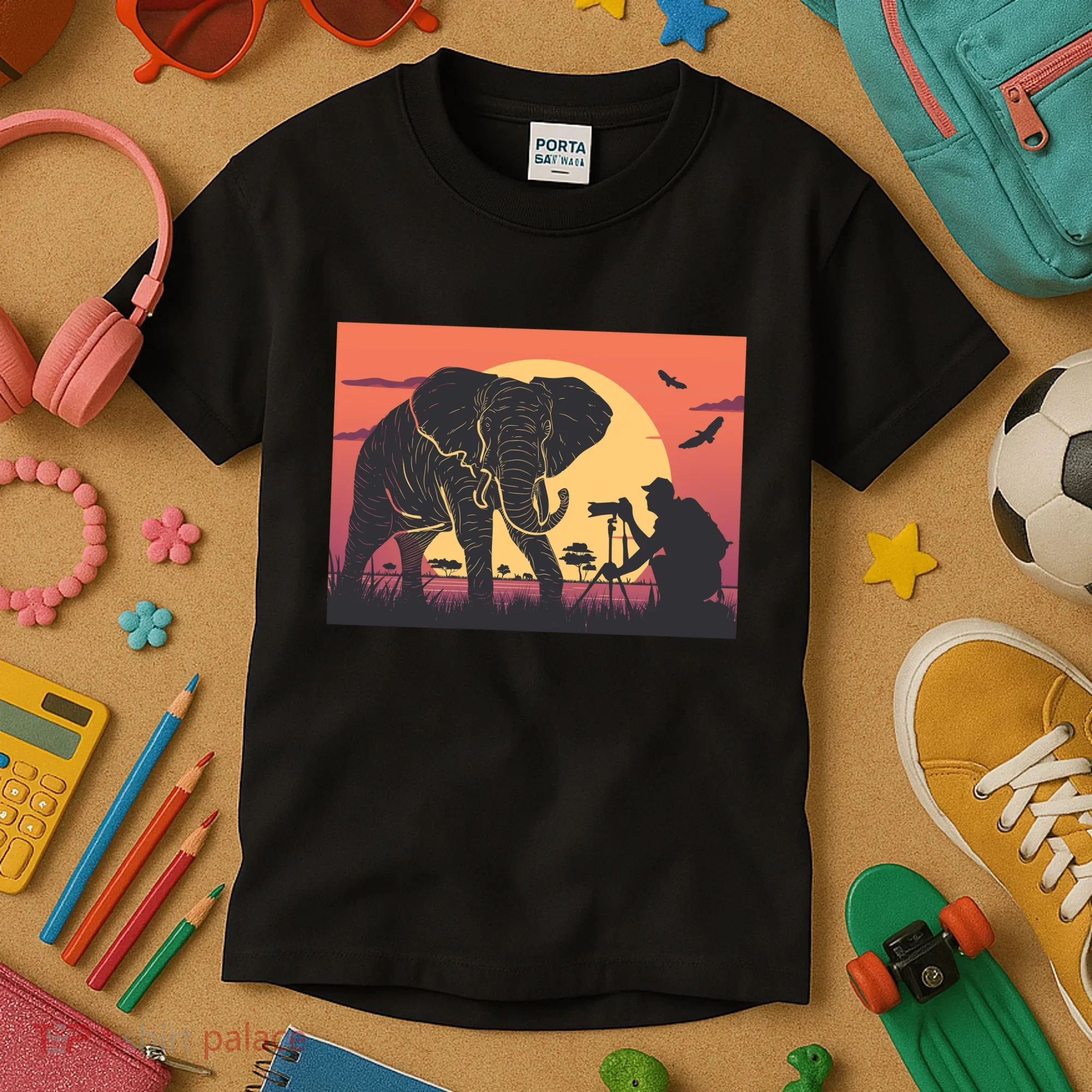 Elephant Photography Kids T-Shirt
