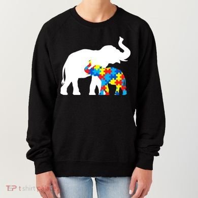 Elephant Puzzle Autism Parents Women's Sweatshirt