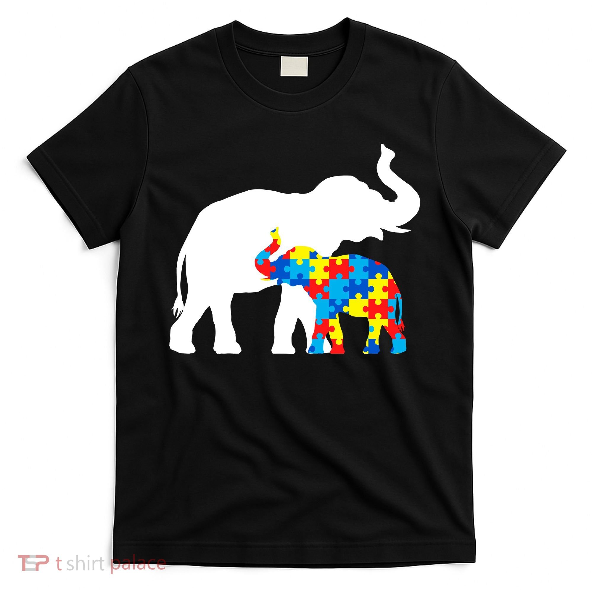 Elephant Puzzle Autism Parents T-Shirt