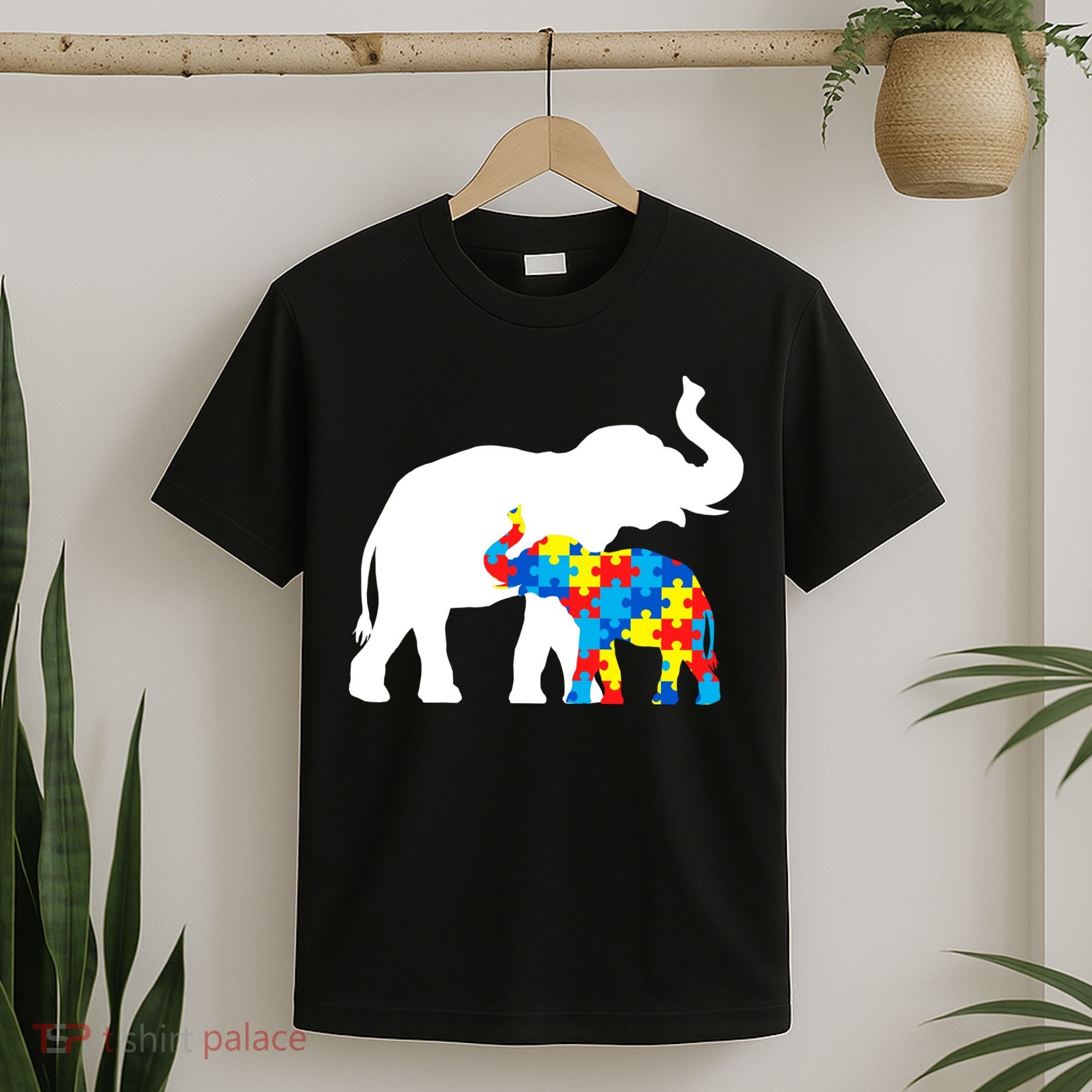 Elephant Puzzle Autism Parents T-Shirt