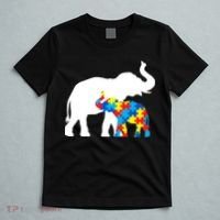 Elephant Puzzle Autism Parents T-Shirt thumb 5