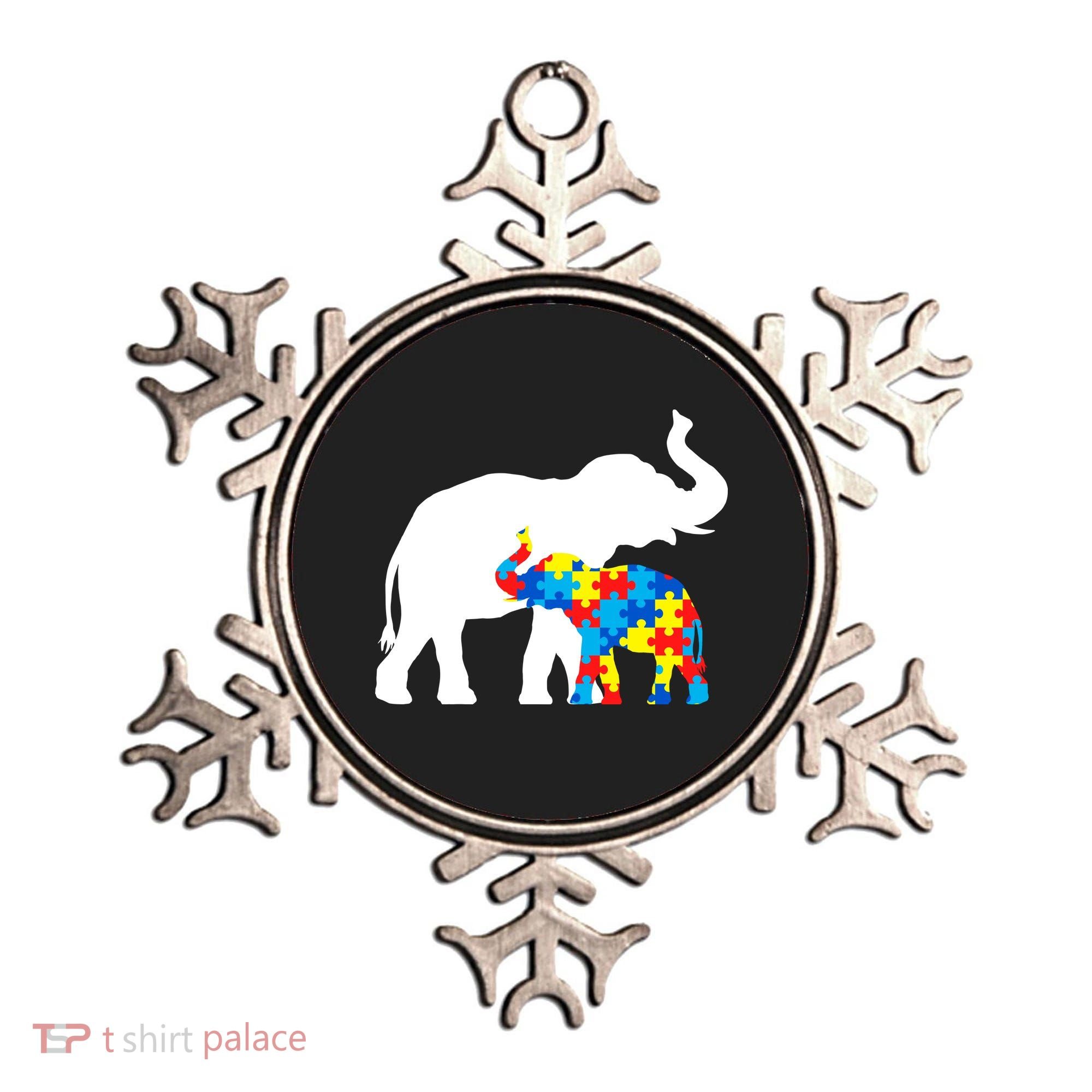 Elephant Puzzle Autism Parents Ornament