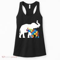 Elephant Puzzle Autism Parents Women's Tank Top thumb 0