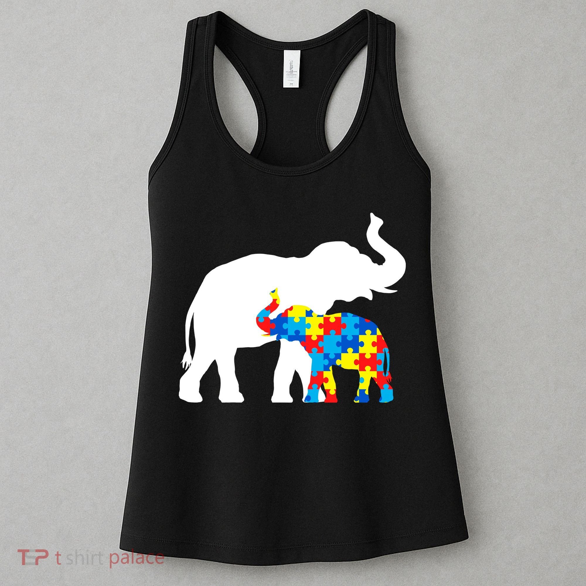 Elephant Puzzle Autism Parents Women's Tank Top