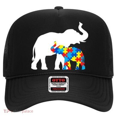 Elephant Puzzle Autism Parents Hat
