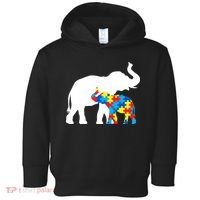 Elephant Puzzle Autism Parents Toddler Hoodie thumb 0