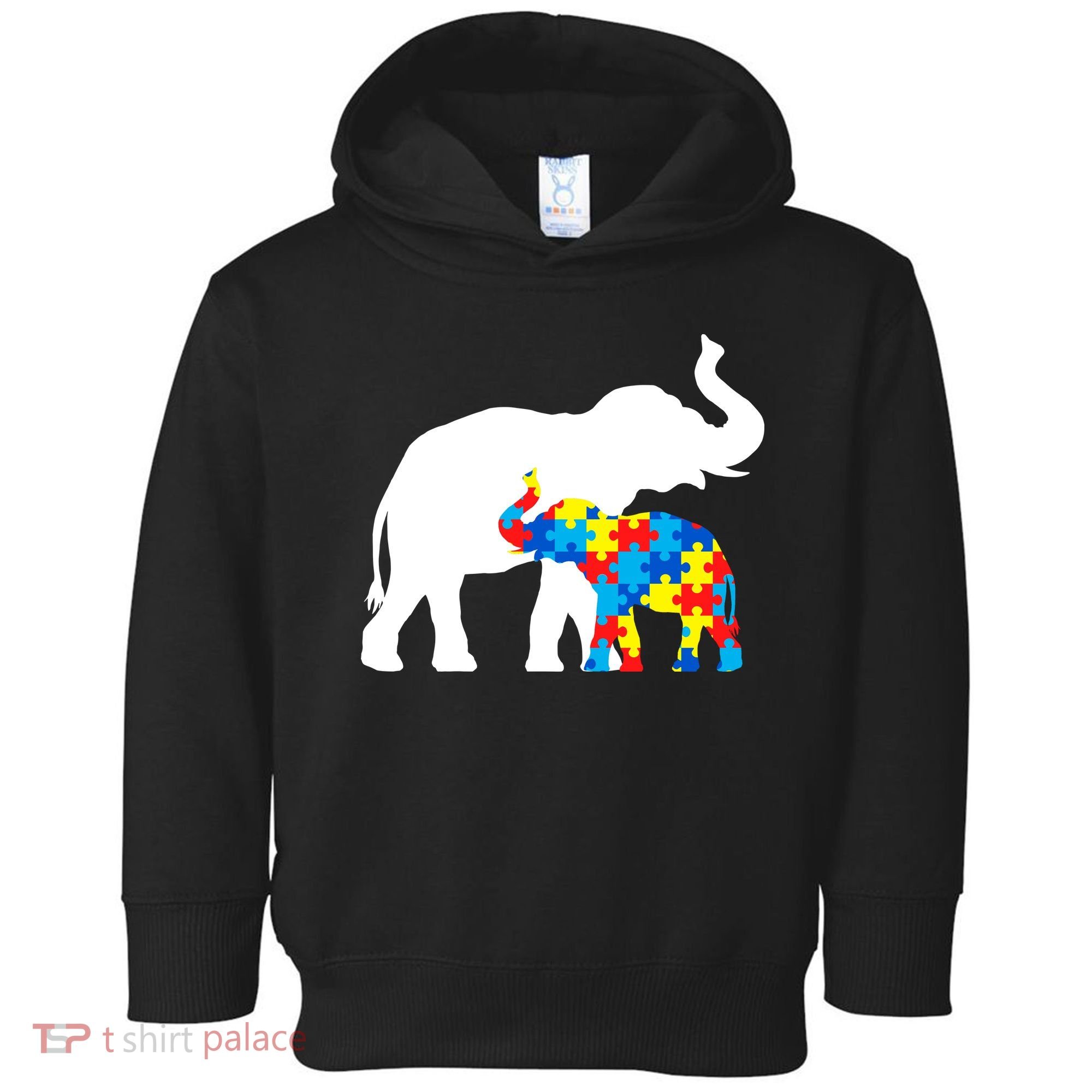 Elephant Puzzle Autism Parents Toddler Hoodie