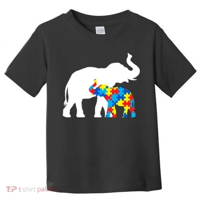 Elephant Puzzle Autism Parents Toddler T-Shirt