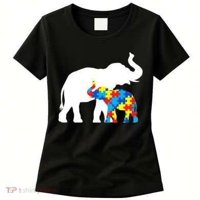 Elephant Puzzle Autism Parents Women's T-Shirt