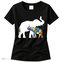 Elephant Puzzle Autism Parents Women's T-Shirt thumb 0