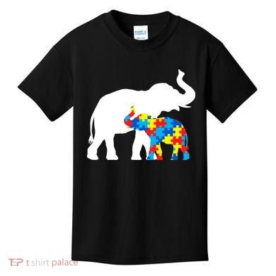 Elephant Puzzle Autism Parents Kids T-Shirt