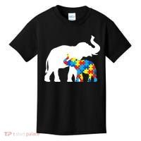 Elephant Puzzle Autism Parents Kids T-Shirt thumb 0