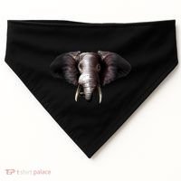 Elephant Tusks Wildlife USA-Made Doggie Bandana thumb 0
