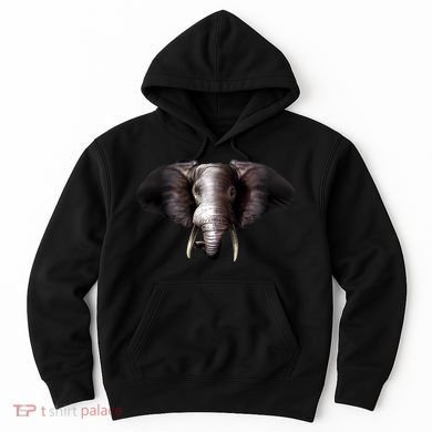 Elephant Tusks Wildlife Hoodie
