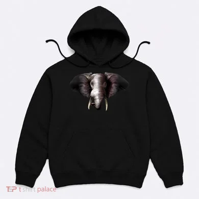Elephant Tusks Wildlife Hoodie