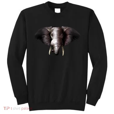 Elephant Tusks Wildlife Sweatshirt