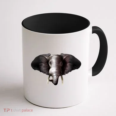 Elephant Tusks Wildlife Coffee Mug back