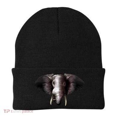 Elephant Tusks Wildlife Beanie