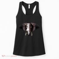 Elephant Tusks Wildlife Women's Tank Top thumb 0