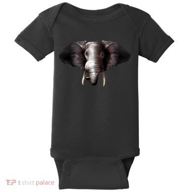 Elephant Tusks Wildlife Baby Bodysuit
