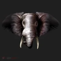 Elephant Tusks Wildlife Golf Towel thumb 3