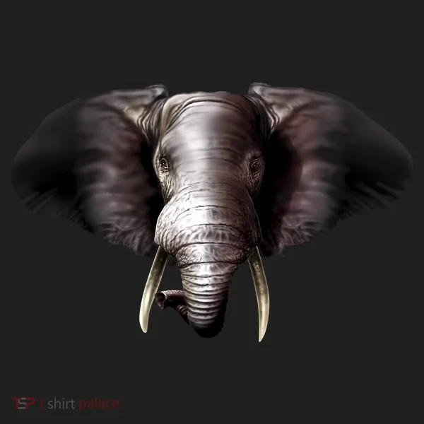 Elephant Tusks Wildlife Golf Towel