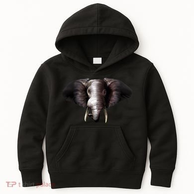 Elephant Tusks Wildlife Kids Hoodie