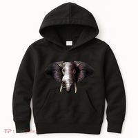 Elephant Tusks Wildlife Kids Hoodie thumb 0