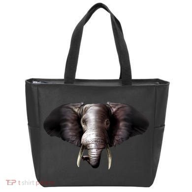 Elephant Tusks Wildlife Tote Bag