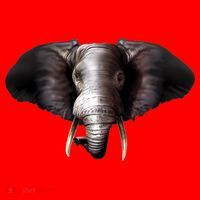 Elephant Tusks Wildlife Santa Hat thumb 1