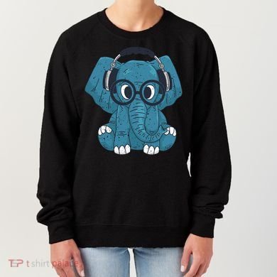 Elephant With Glasses  Women's Sweatshirt