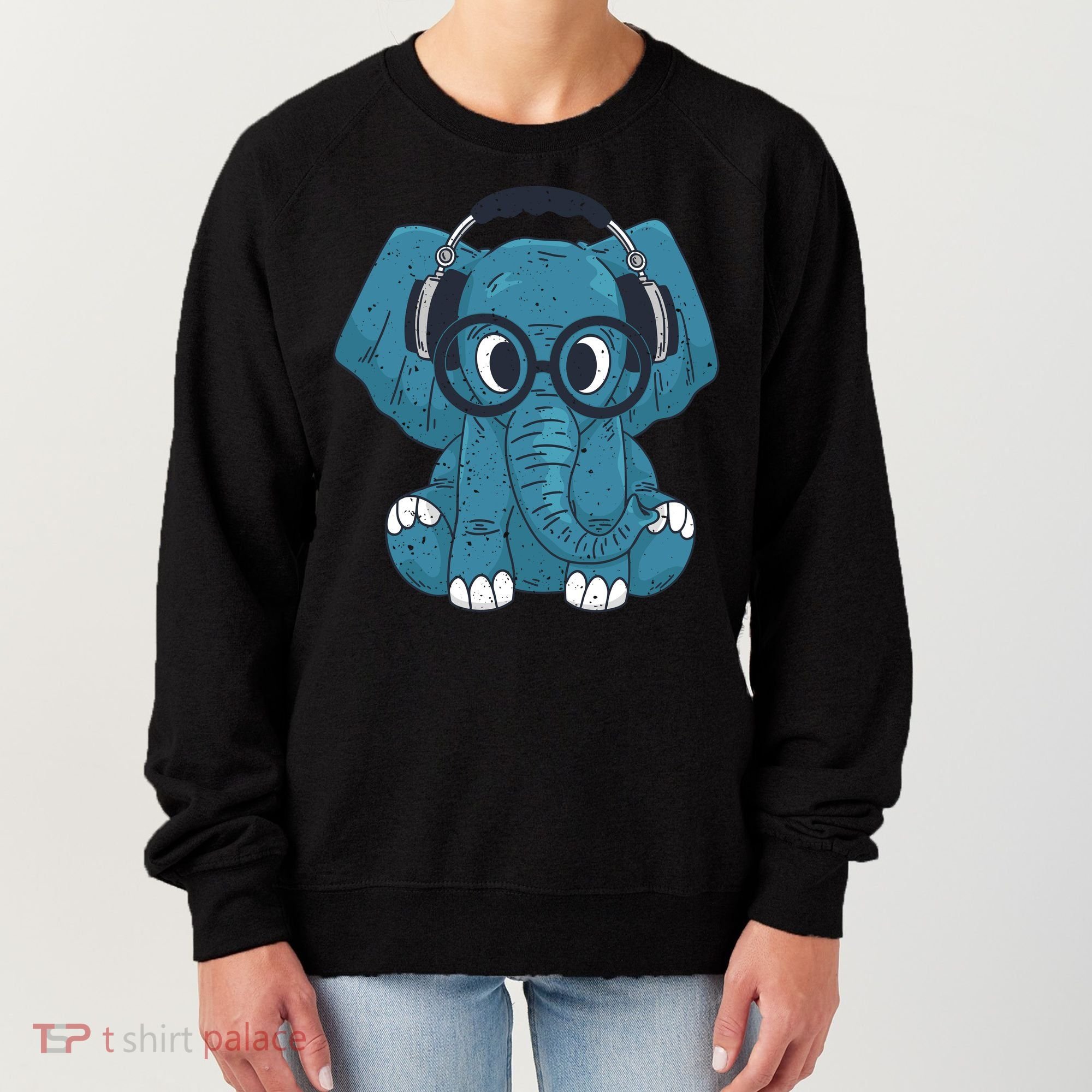 Elephant With Glasses  Women's Sweatshirt