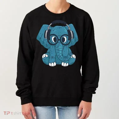 Elephant With Glasses  Women's Sweatshirt