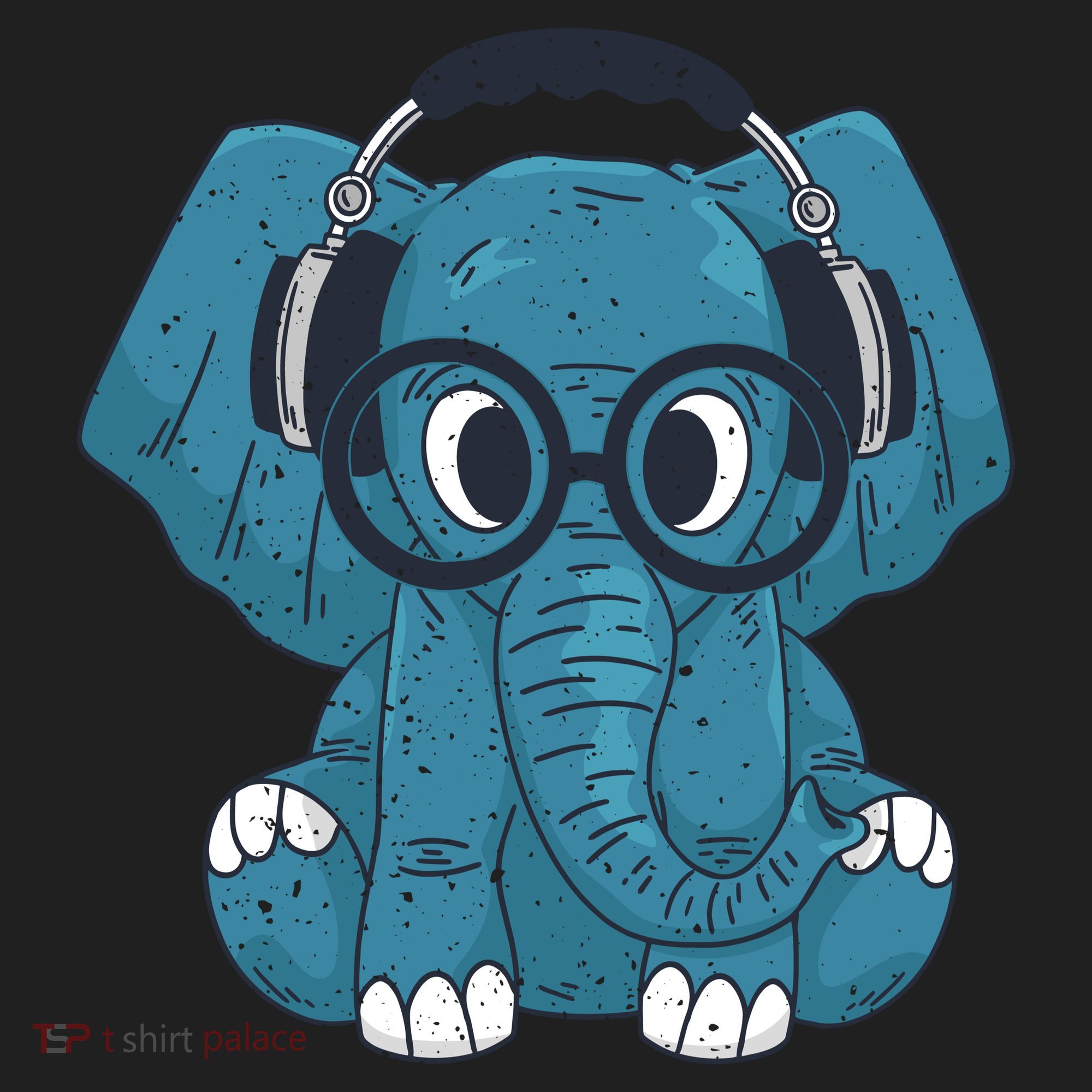 Elephant With Glasses  Women's Sweatshirt