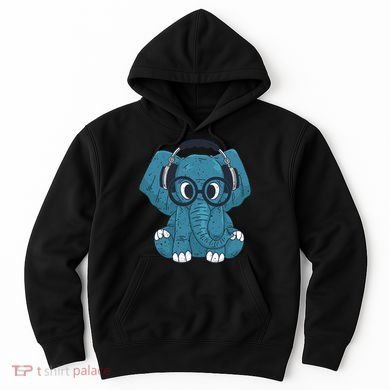 Elephant With Glasses  Hoodie