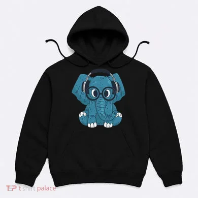 Elephant With Glasses  Hoodie