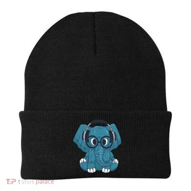 Elephant With Glasses  Beanie