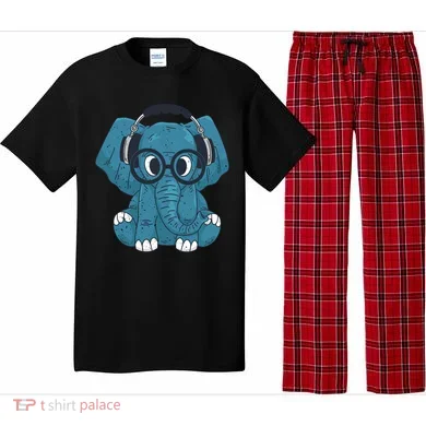 Elephant With Glasses  Pajama Set