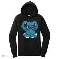 Elephant With Glasses  Women's Hoodie thumb 0