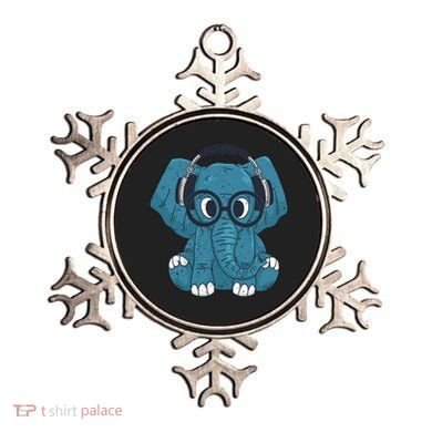 Elephant With Glasses  Ornament