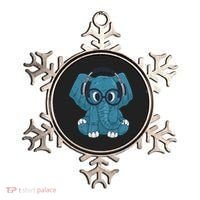 Elephant With Glasses  Ornament thumb 0