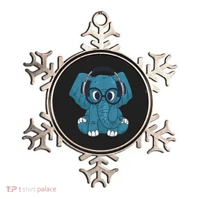 Elephant With Glasses  Ornament